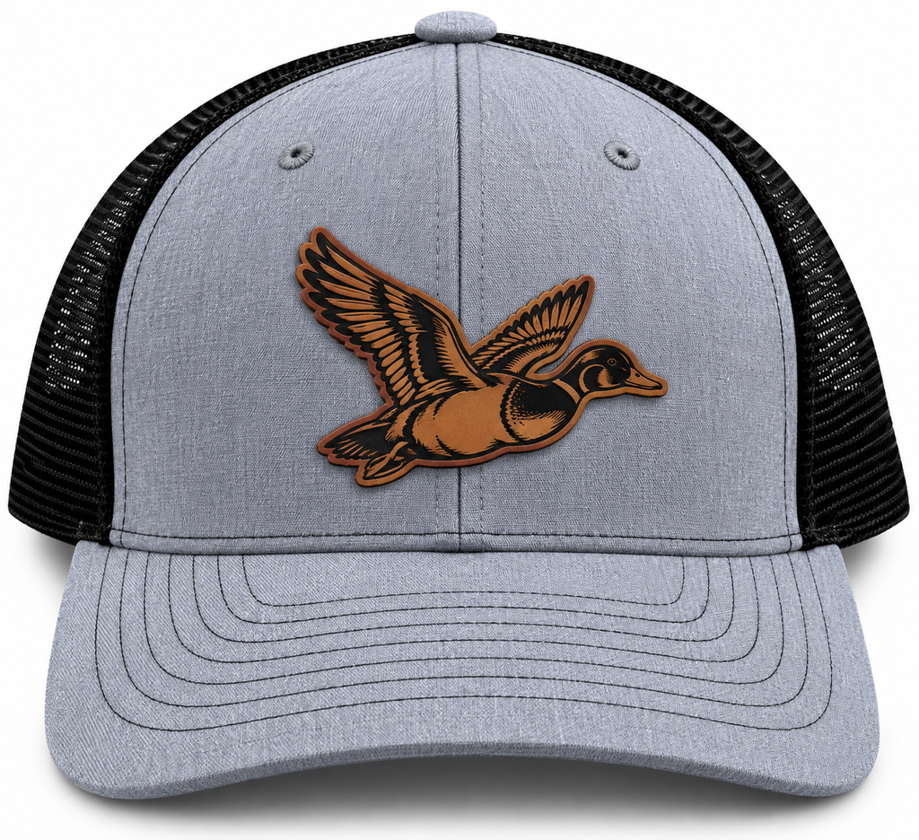 Wood Duck Leather Patch Trucker Hat