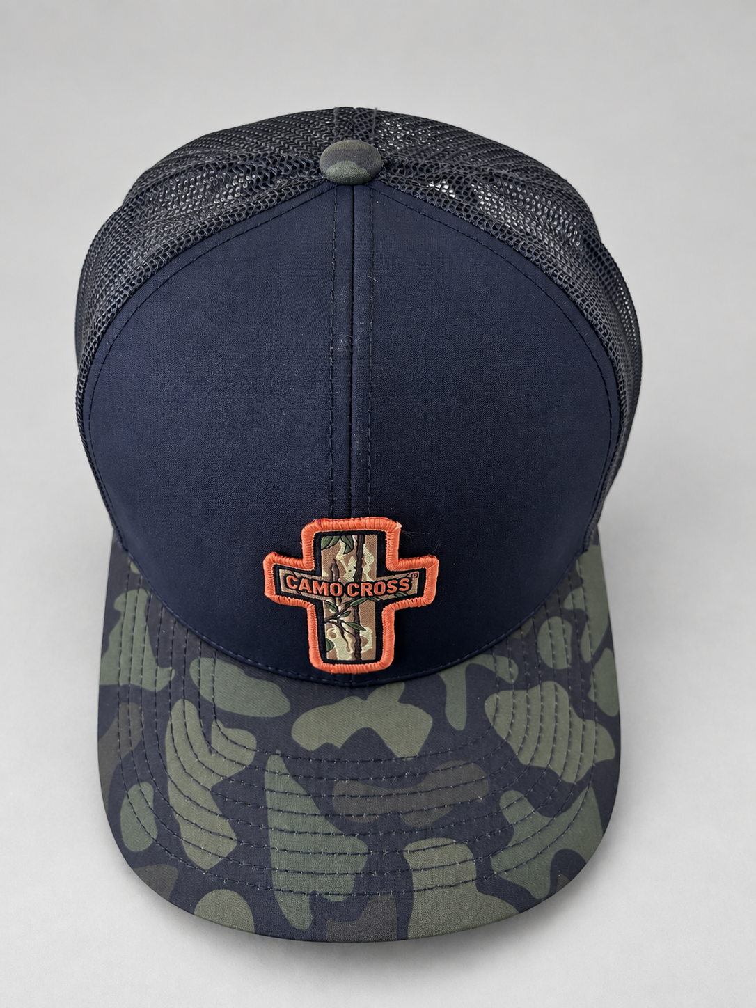 Camo Cross Pacific Camo/Black Trucker Hat
