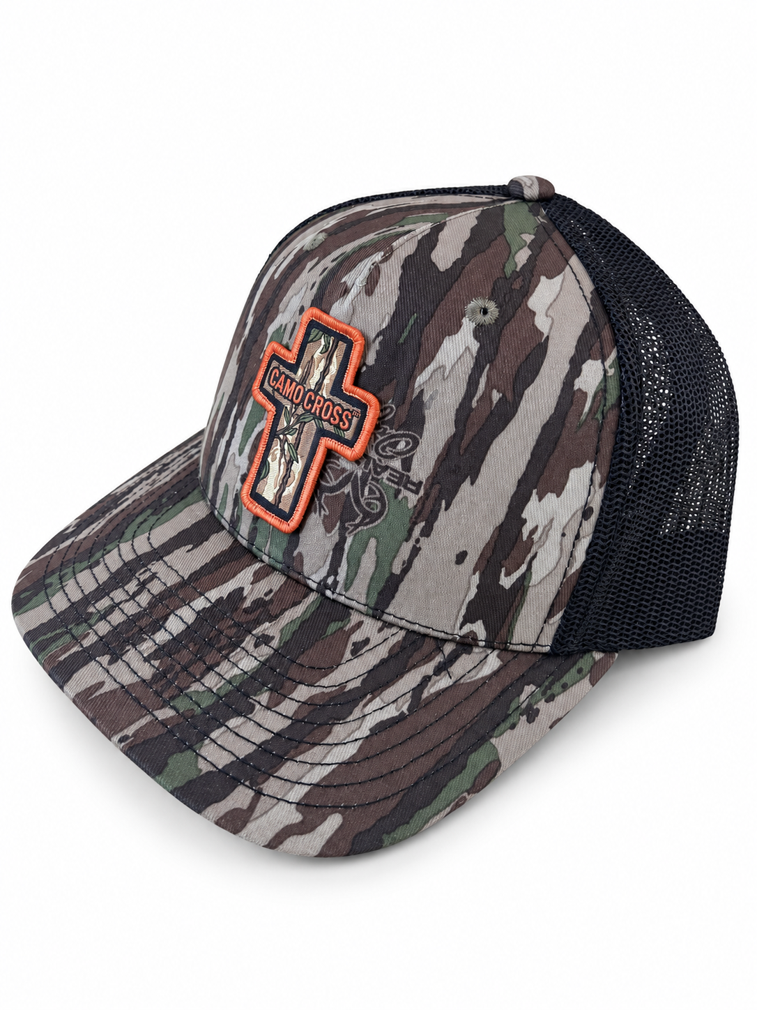 Camo Cross Camo Trucker Hat
