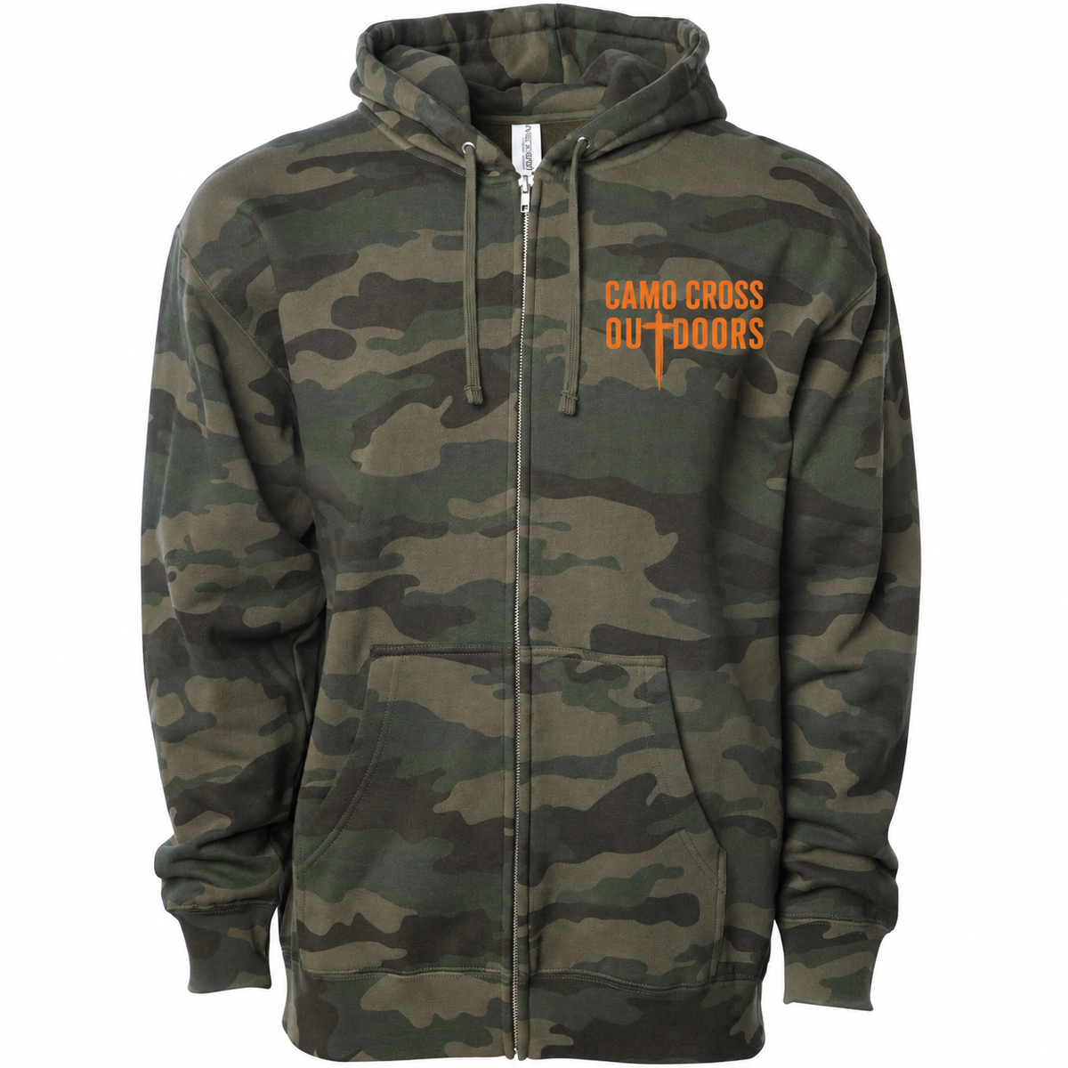 Camo Cross Outdoors Zip-Up Camo Hoodie