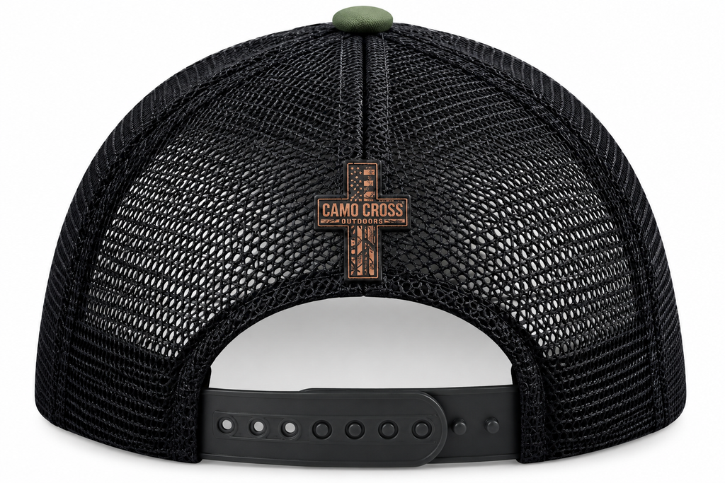 Mallard Duck Leather Patch Trucker Hat