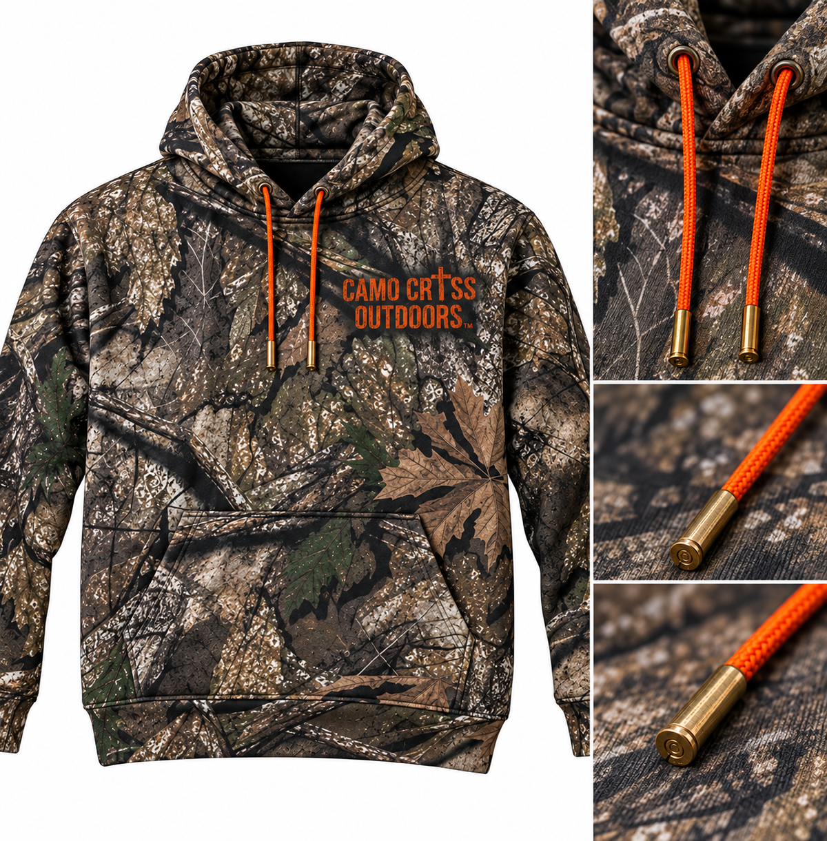 Camo Cross Outdoors Hunters Hoodie